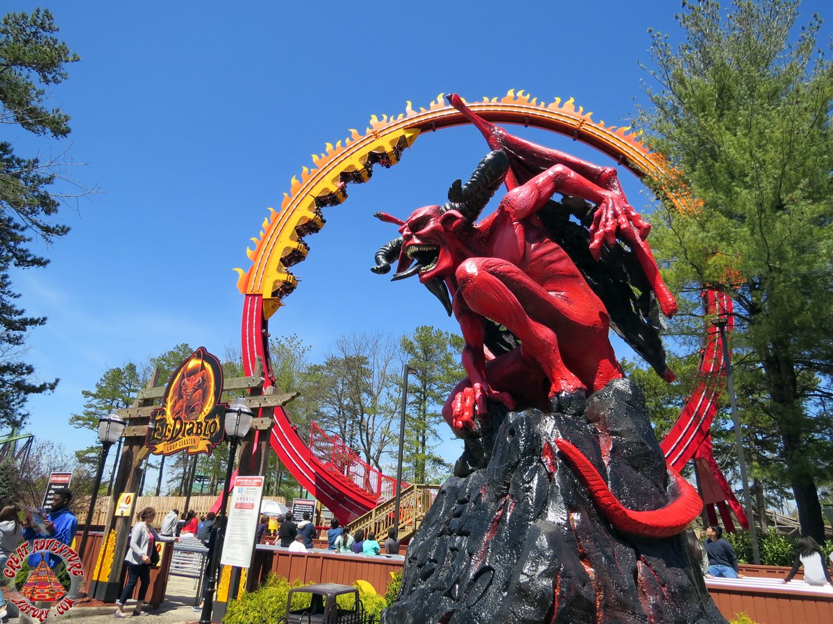 El Diablo At Six Flags Great Adventure